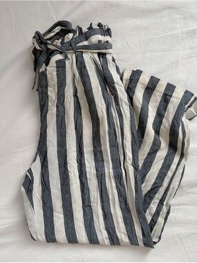 American Eagle Outfitters Black and White Striped Pants